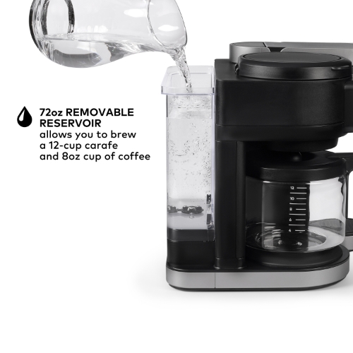 Keurig K-Duo Gen 2 Hot & Iced Single Serve & Carafe Coffee Maker,  Black/Silver - W.B. Mason