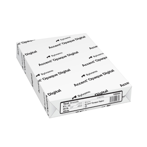 Accent Opaque Smooth Cardstock, 97 Bright, 60 lb, 8.5
