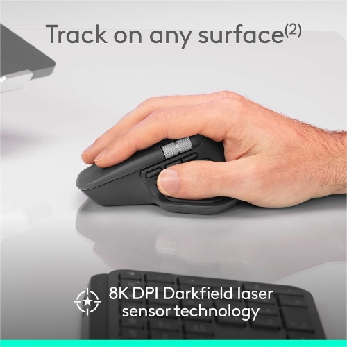 Logitech MX Master 4 Wireless Mouse, Graphite - W.B. Mason