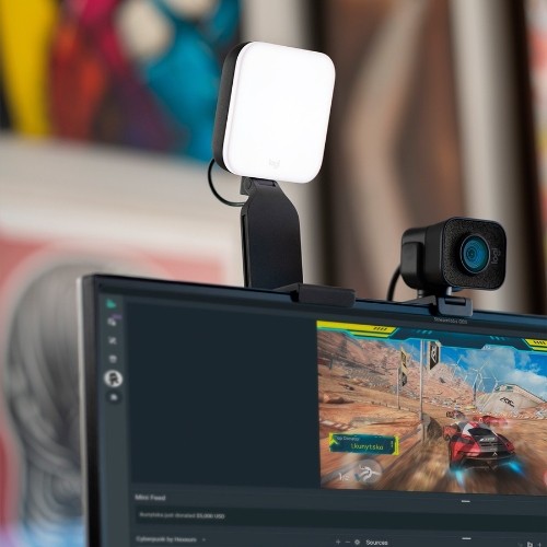 Logitech Litra Glow Premium Streaming Light with TrueSoft, Black - W.B ...