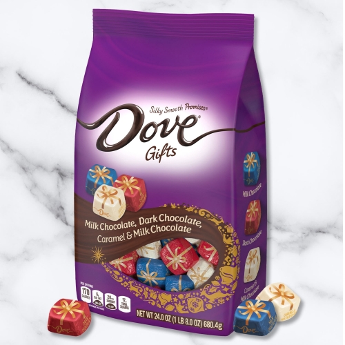 Dove Chocolate Promises Assorted Holiday Chocolate, 24 oz Bag - W.B. Mason