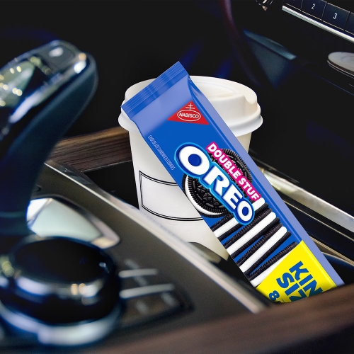 Oreo Double Stuf Chocolate Sandwich Cookies, King Size Snack Packs