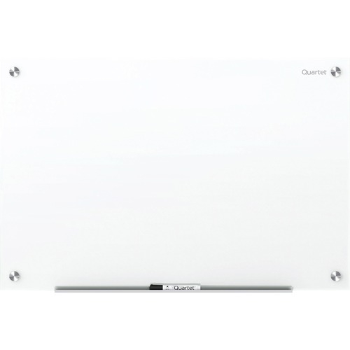 Brilliance Glass Dry-Erase Boards, 48 x 36, White Surface