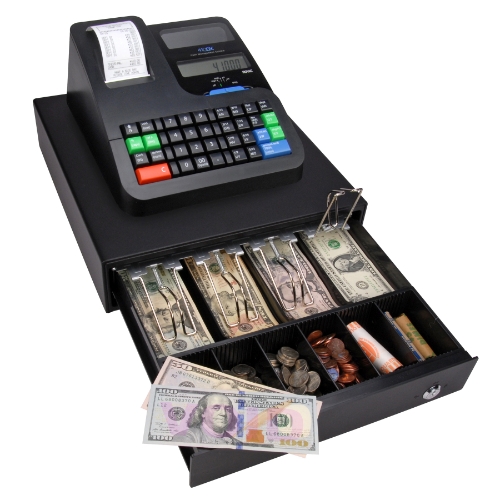 Royal Consumer 410 DX Electronic Cash Register, 10 Clerks, 24