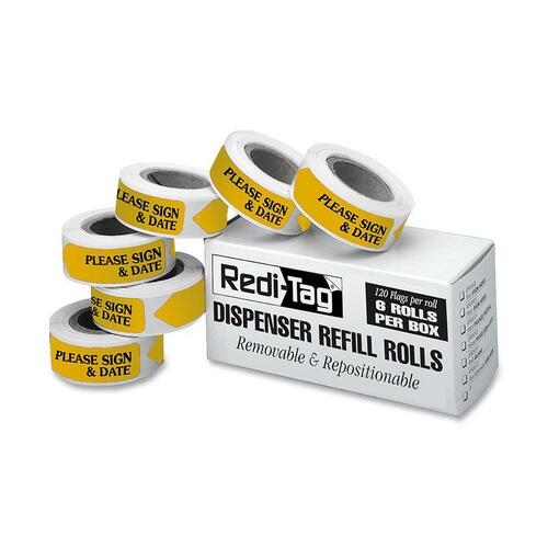 Refils Sign Redi-Tag Arrow Message Page Flag Refills,