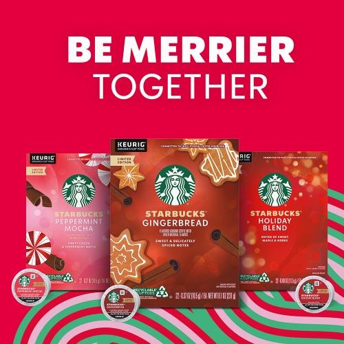 Starbucks Holiday Blend K-Cup Pods, Medium Roast, 22/Box - W.B. Mason Starbucks Holiday Blend K-Cup Pods, Medium Roast, 22/Box - W.B. Mason