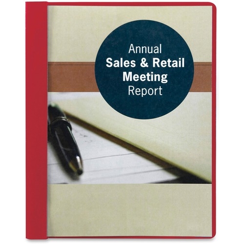Poly Report Cover, Tang Clip, Letter, 1/2