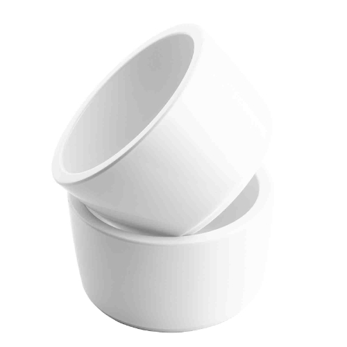 TableCraft Round Straight Sided Ramekin, 12 oz, Melamine, White - W.B ...