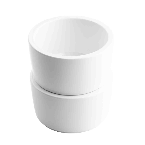 TableCraft Round Straight Sided Ramekin, 12 oz, Melamine, White - W.B ...
