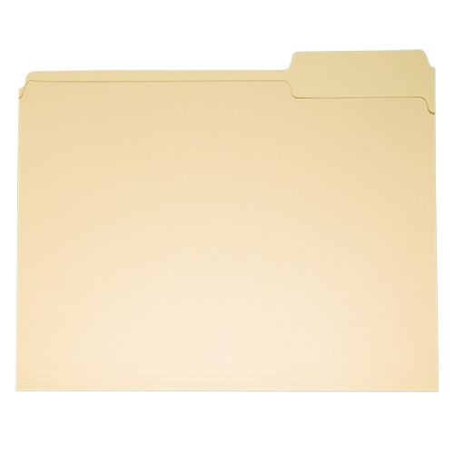 W.B. Mason Co. File Folders, 1/3 Cut Assorted, One-Ply Top Tab, Letter ...