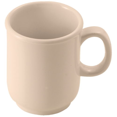 Winco MMU-8 Tan Melamine 8 oz. Bulbous Mug