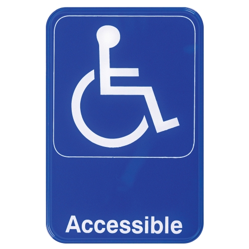 Winco Information Sign, WHEELCHAIR ACCESSIBLE, 6