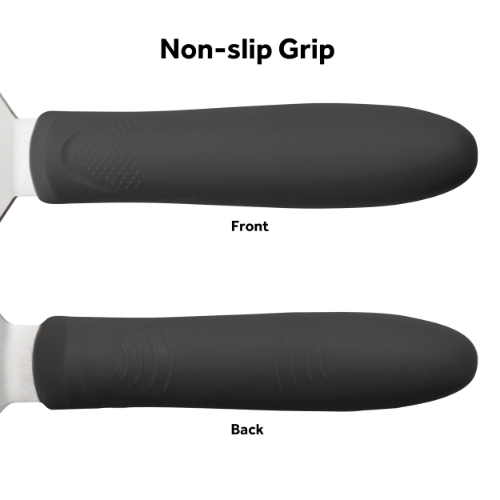 Winco TKP-91 Perforated Flexible Turner with Offset Black Polypropylene Handle, 8-1/4" x 2-7/8" Blade Winco TKP-91 Perforated Flexible Turner with Offset Black Polypropylene Handle, 8-1/4" x 2-7/8" Blade