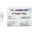 Flagship Paper Clips, Silver, #1, Smooth, 100/Box, 10 Boxes/Pack (1,000 ...