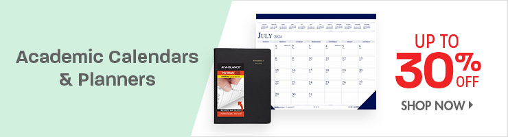 Save on Academic Calendars & Planners