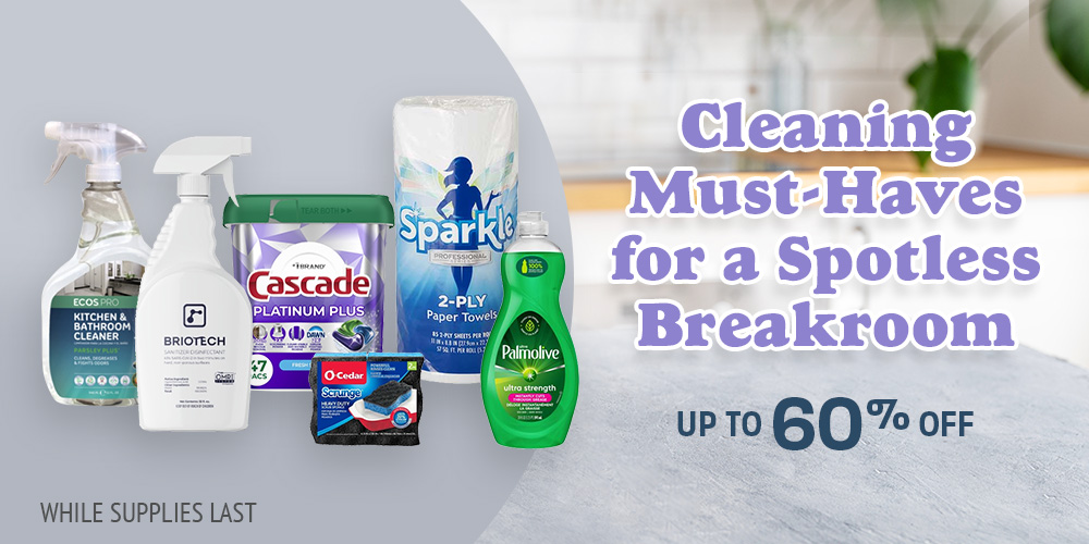 Save on Breakroom Cleaning Products