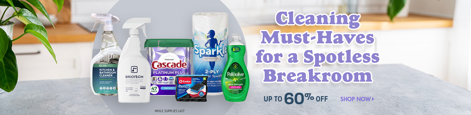 Save on Breakroom Cleaning Products