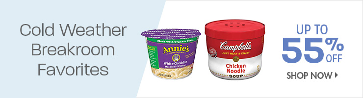 Save on Cold Weather Breakroom Favorites