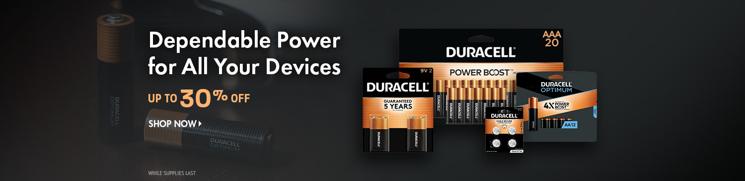 Save on Duracell Brand Batteries