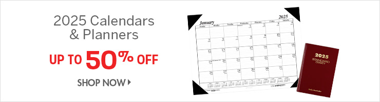 Save on 2025 Calendars and Planners