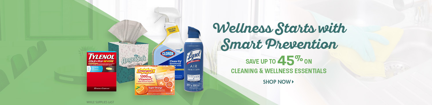 Save on Cleaning and Wellness Essentials