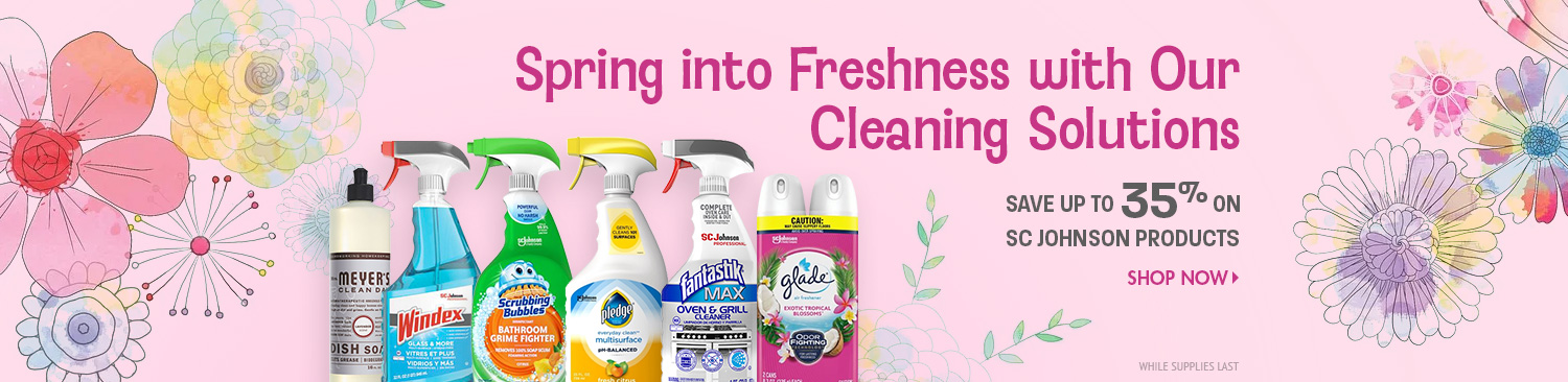 Save on SC Johnson Spring Cleaning Products