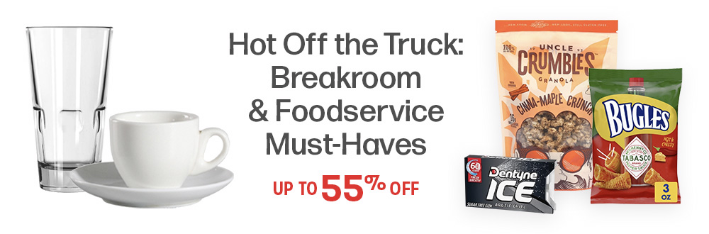 Save on New Breakroom and Foodservice Products