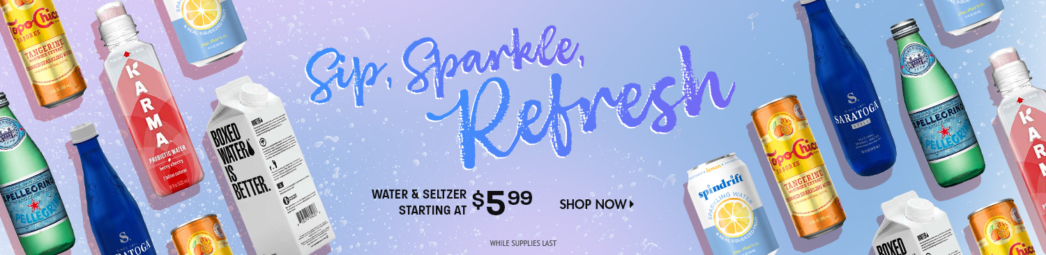 Save on Water and seltzer