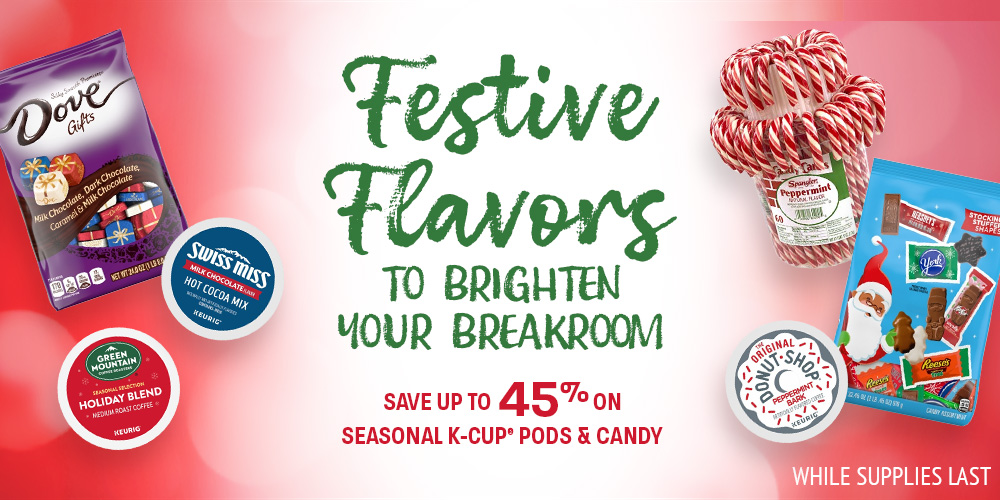 Save on Seasonal K Cups and Candy