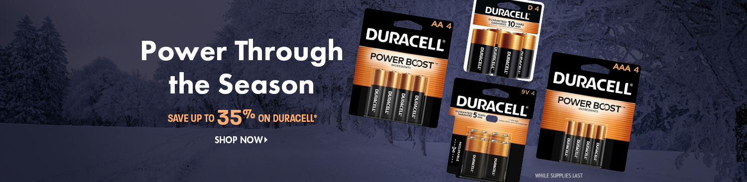 Save on Duracell Batteries