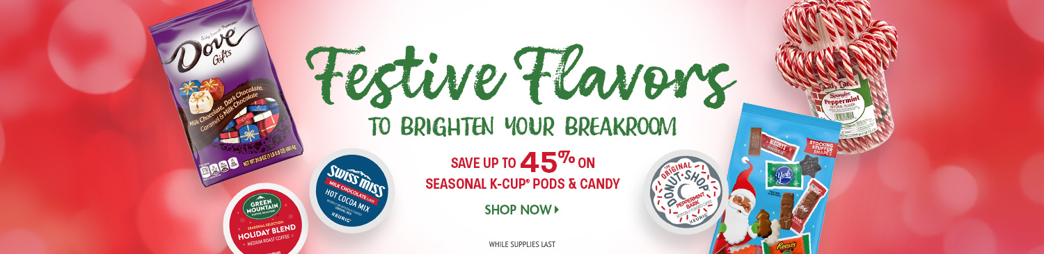Save on Seasonal K Cups and Candy
