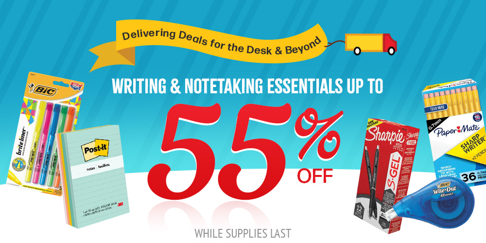 Save on Writing and Notetaking Supplies