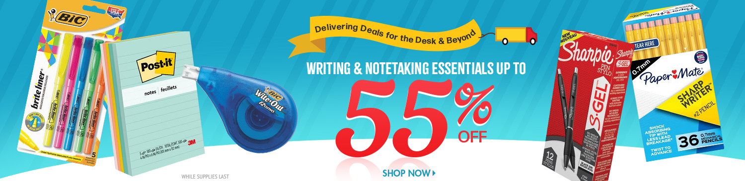 Save on Writing and Notetaking Supplies