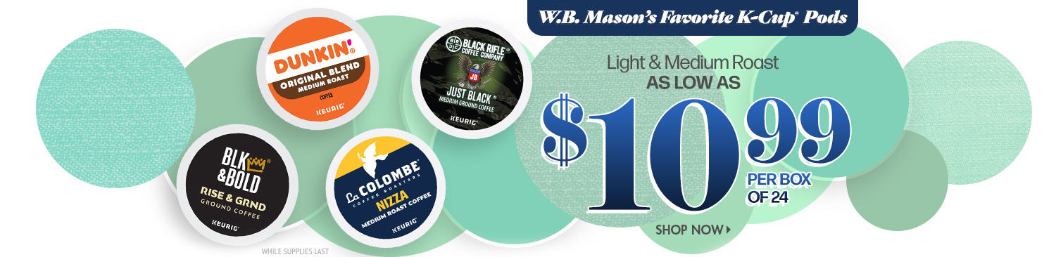 Save on Light and Medium Roast K-Cup Pods