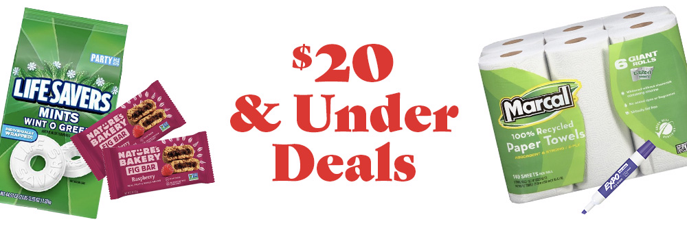Save on 20 Dollar and Under Deals