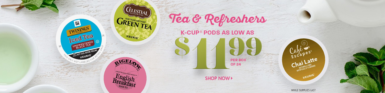 Save on Tea K Cup Pods