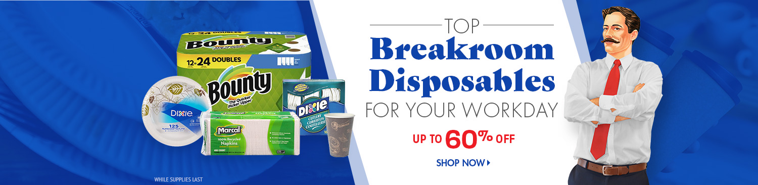 Save on Top Disposables and Paper Products For your Workday