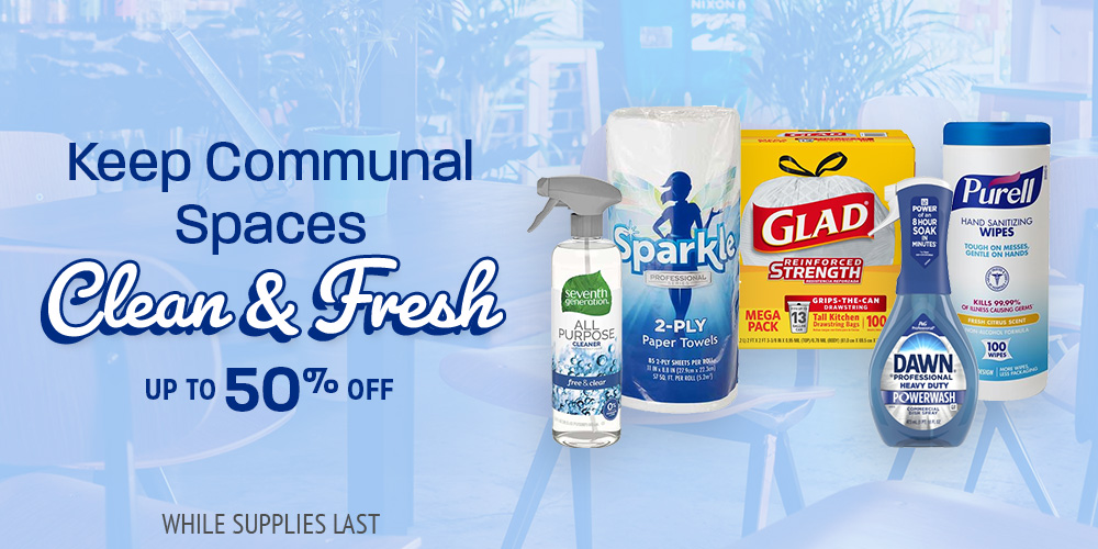 Save on Break Room Cleaning Products