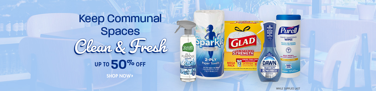Save on Break Room Cleaning Products