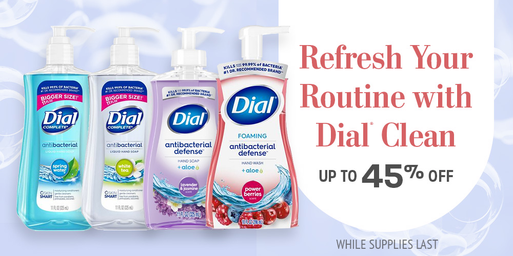 Save on Dial Brand Soap