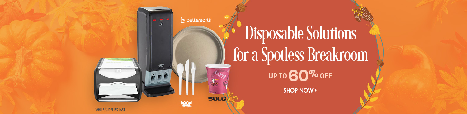 Save on Breakroom Disposables