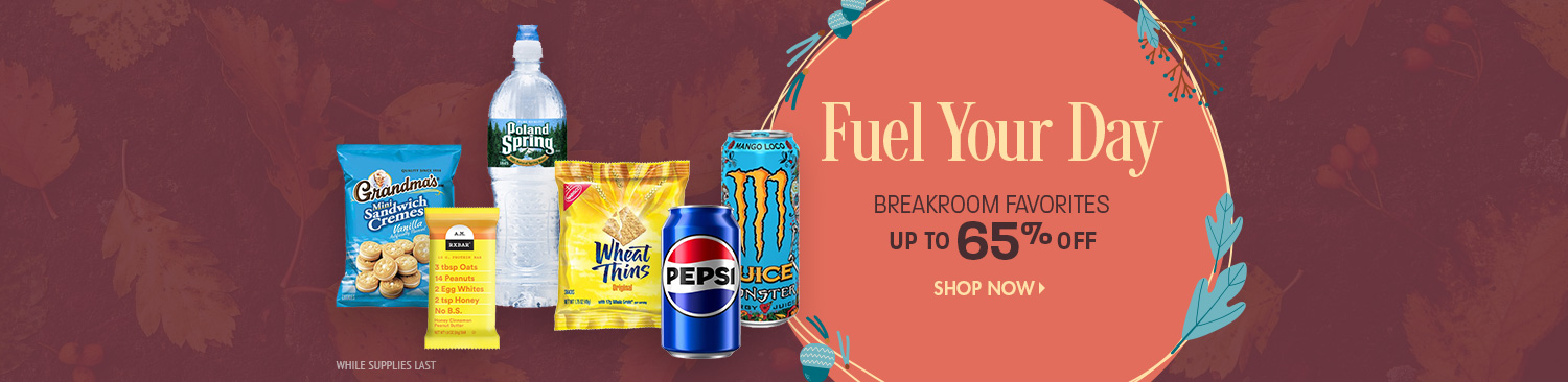 Save on Snacks and Drinks