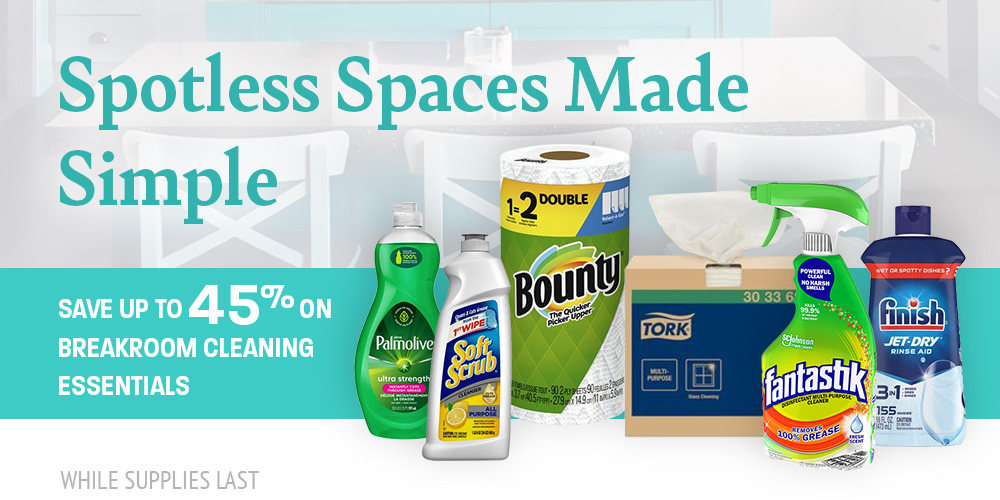 Save on Breakroom Cleaning Products