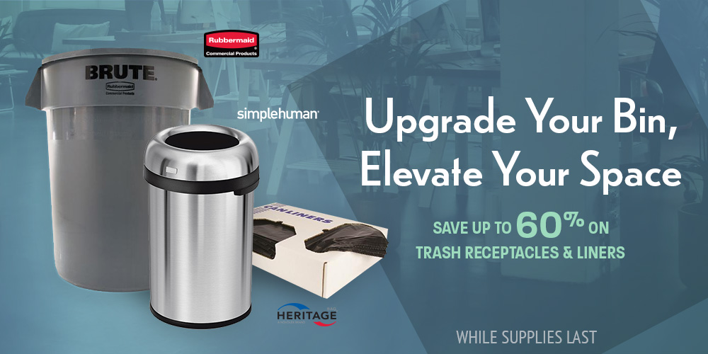 Save on Trash Receptacles and Liners