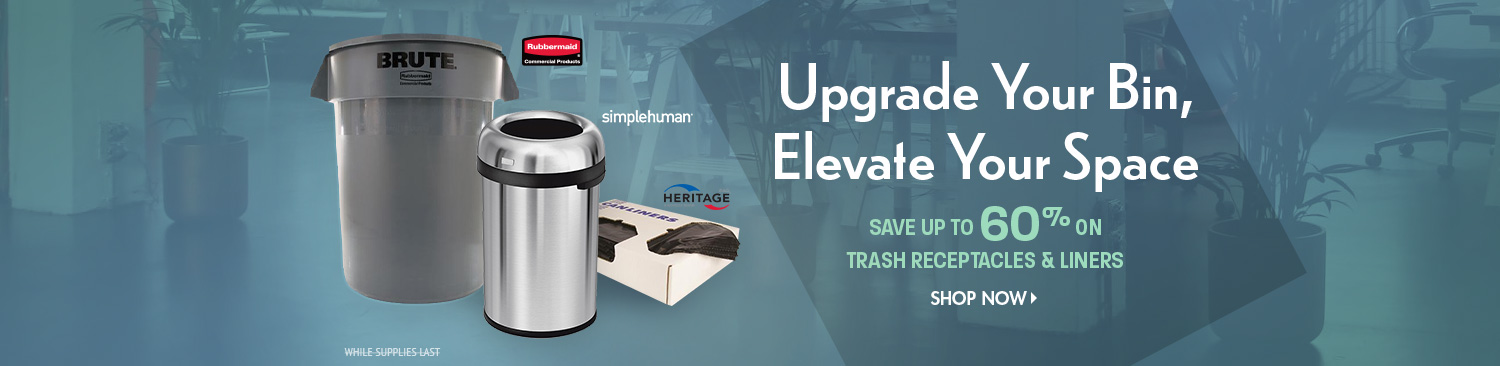 Save on Trash Receptacles and Liners