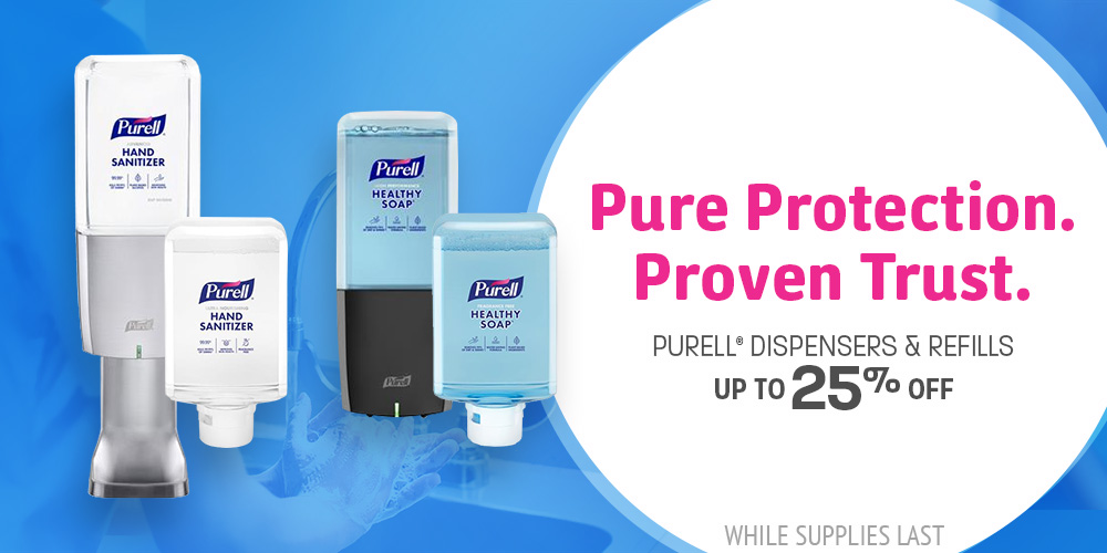 Save on Purell Brand Hand Sanitizer Dispensers and Refills