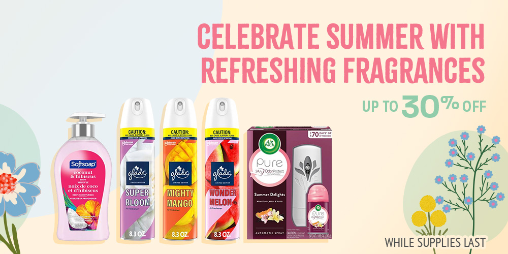 Save on Spring and Summer Air Care and Soap