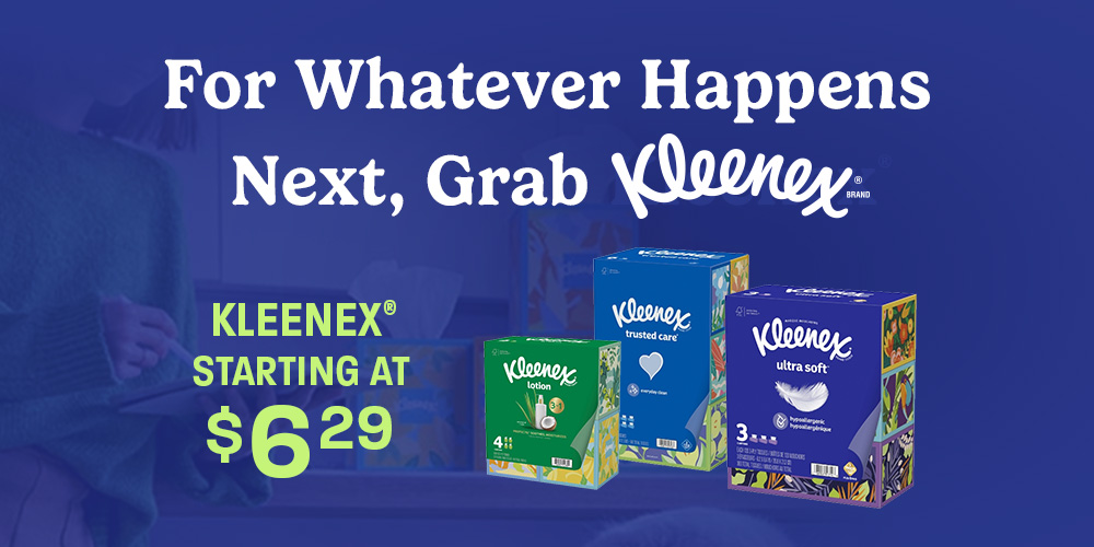 Save on Kleenex Brand Tissues