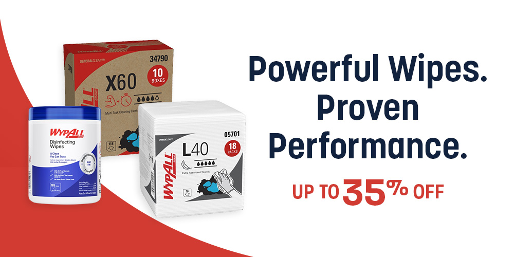 Save on WypAll Brand Wipes