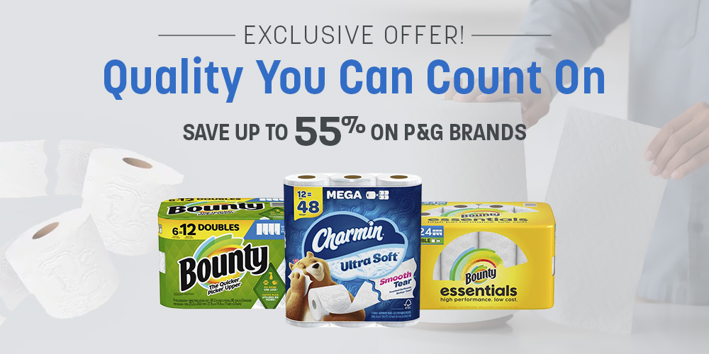 Save on Procter and Gamble Paper and Tissue Products